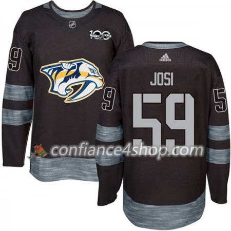 Adidas Maillot de Hockey Nashville Predators Roman Josi 59 1917-2017 100th Anniversary Noir Authentic - Homme